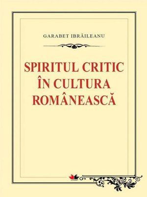 cover image of Spiritul critic în cultura românească